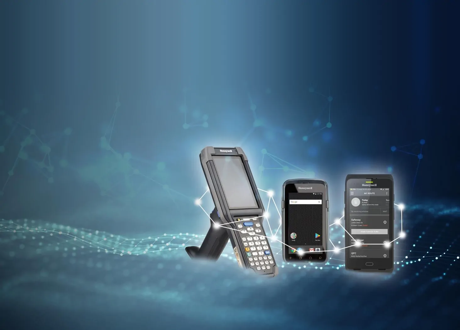 Terminale mobile Honeywell cu scaner de coduri de bare